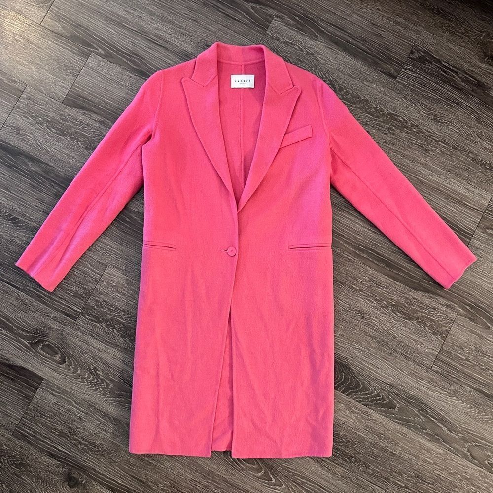Sandro Paris Wool Unlined Coat